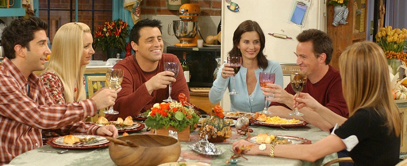 FRIENDS-repas-pourquoi les américains fêtent-ils Thanksgiving ?