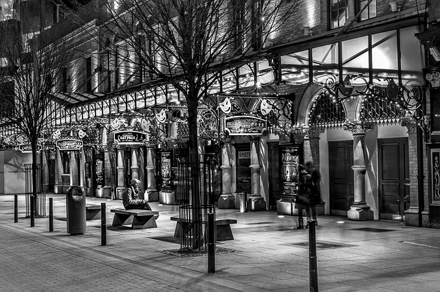 Dublin Irlande nuit rue théâtre