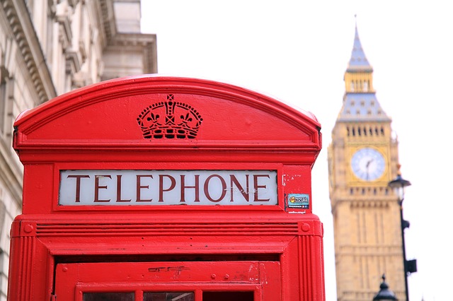 Cabine téléphonique rouge Londres Angleterre