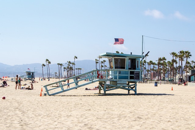 plage de Los Angeles Californie USA